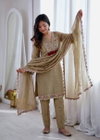 Sr 1722 Salsa Silk Embroidery Work Kurti With Bottom Dupatta